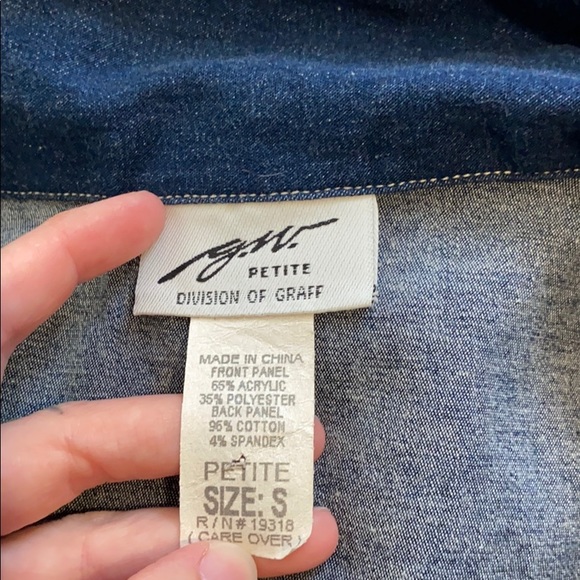 VINTAGE G.W PETITE GRAFF SOUTHWEST BEADED VEST - Picture 7 of 7